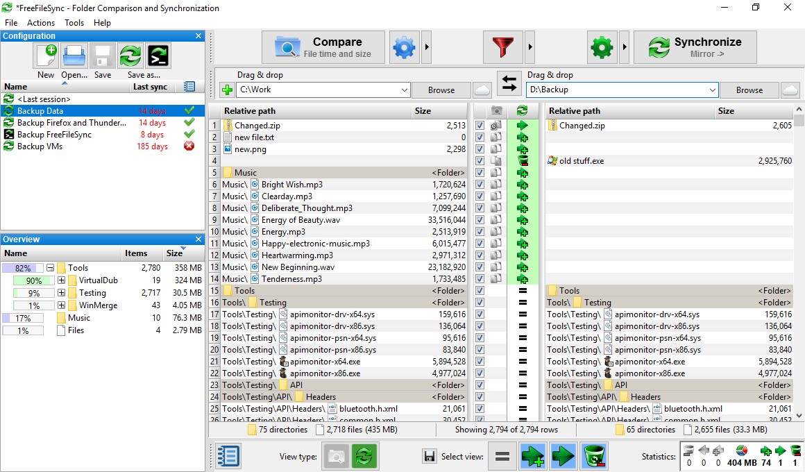 mac folder sync freeware